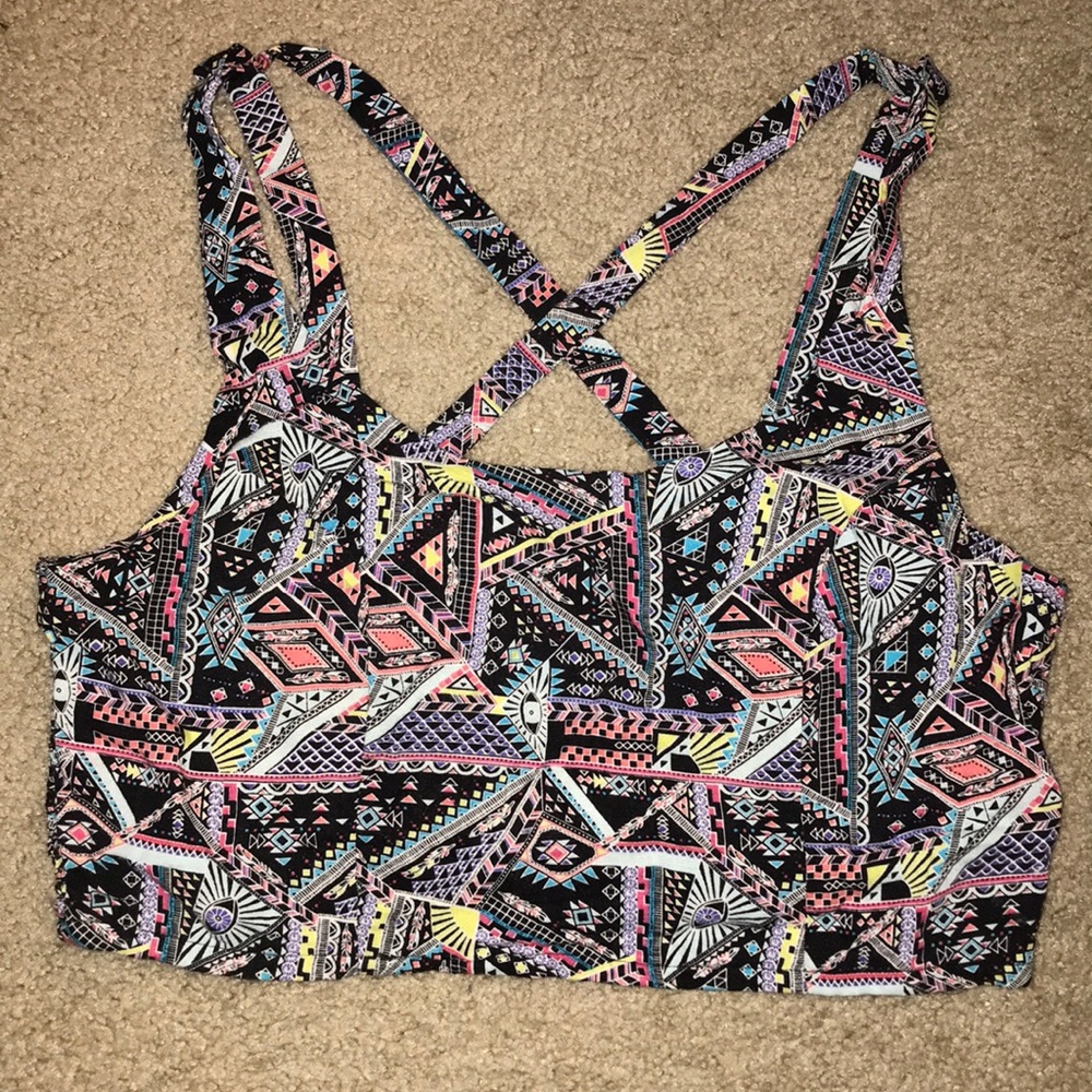 Patterned Crop Top